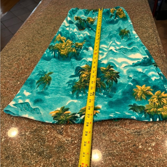 Hawaiian  Ocean Vintage Tropical Print Mini Dress  Strapless  Summer Towel cloth - Picture 8 of 9